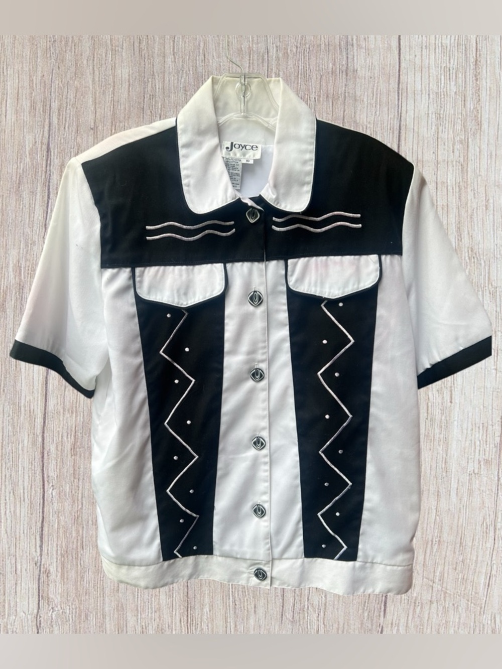 Vintage 1980’s Joyce western inspired Women’s shirt made in Hong Kong. SZ 10